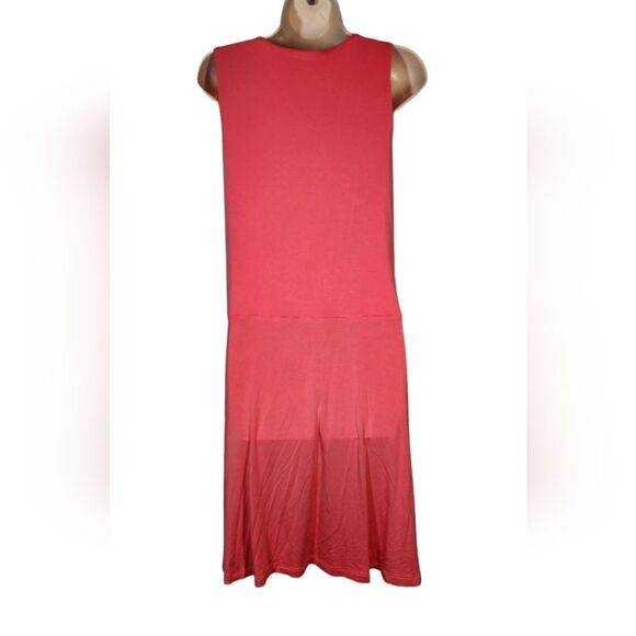 Athleta Santorini Thera Dress Coral Petal Pink Sleeveless Short Stretch Modal 3X - Picture 6 of 11